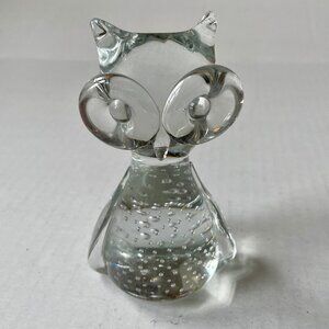 Adorable glass owl figurine